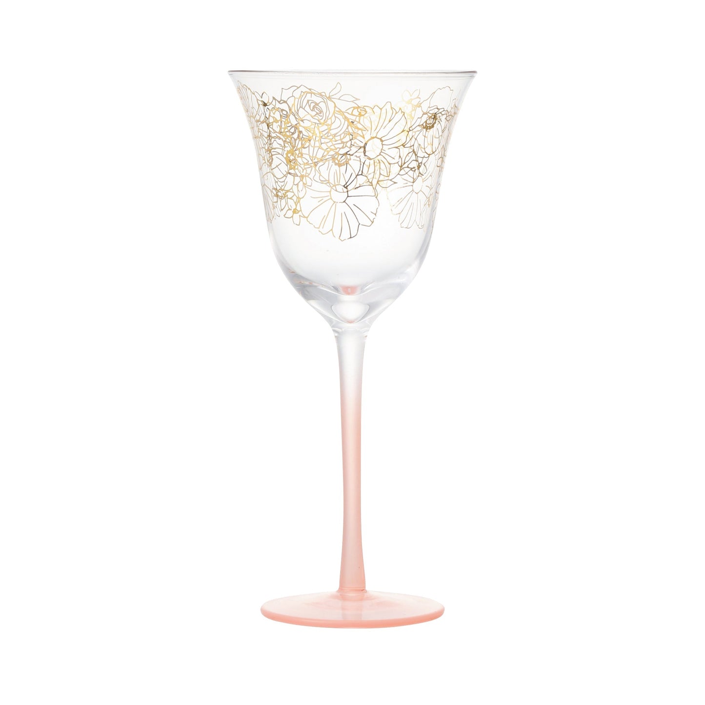 GS Wine Glass Flower & Leaf