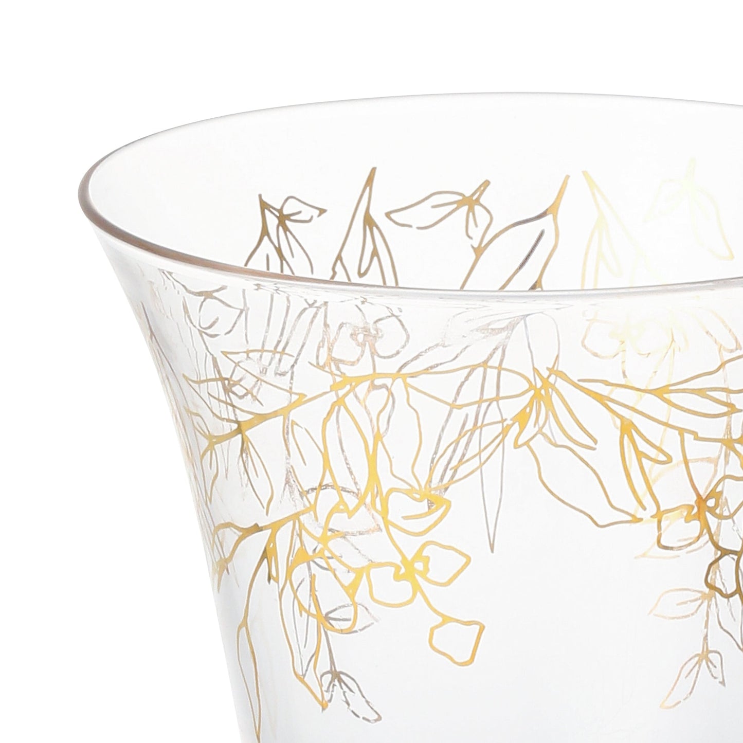 GS Wine Glass Flower & Leaf