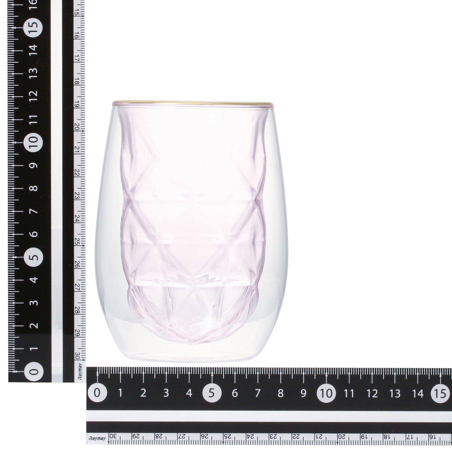 Dia Double Wall Glass  Pink