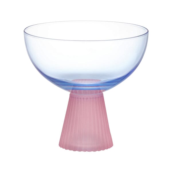 Bicolor Dessert Glass  Blue x Pink