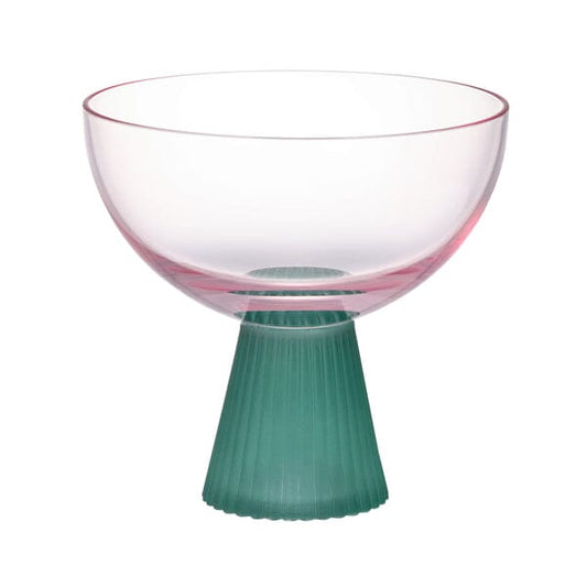 Bicolor Dessert Glass Pink x Green