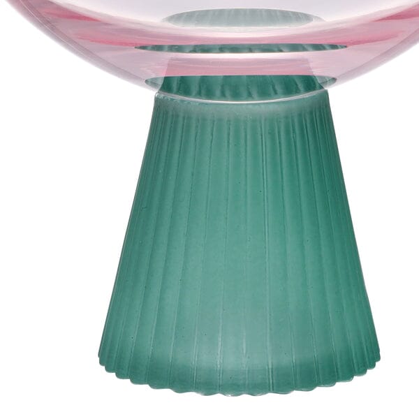 Bicolor Dessert Glass Pink x Green