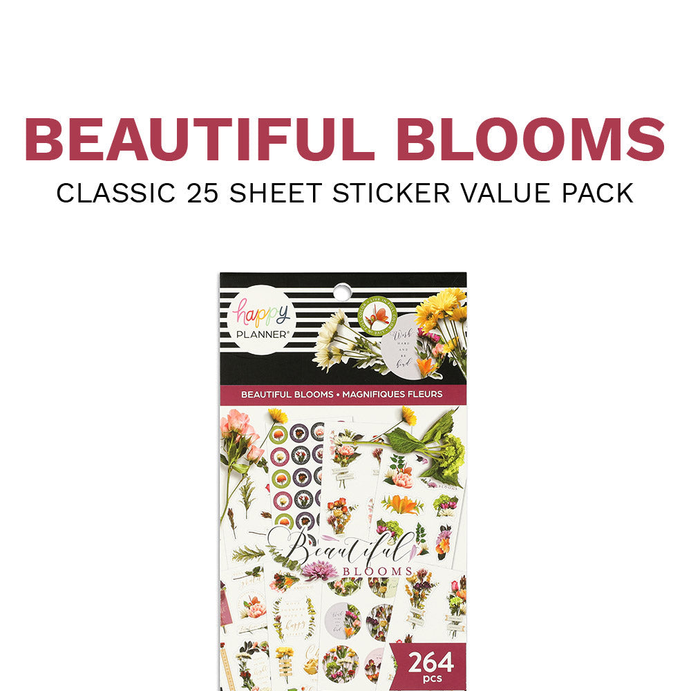 Value Pack Stickers - Beautiful Blooms Florals