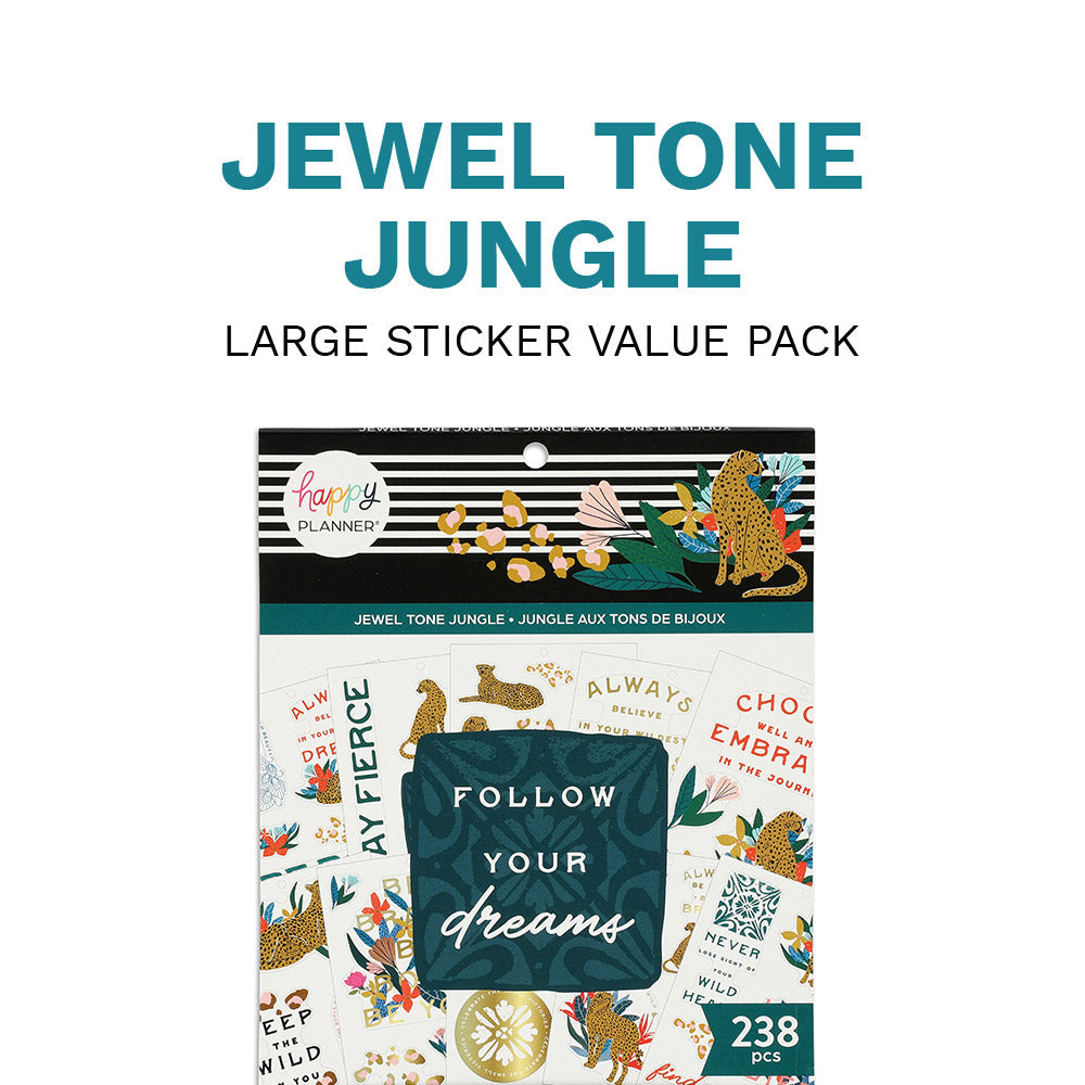 Large Value Pack Stickers - Jewel Tone Jungle
