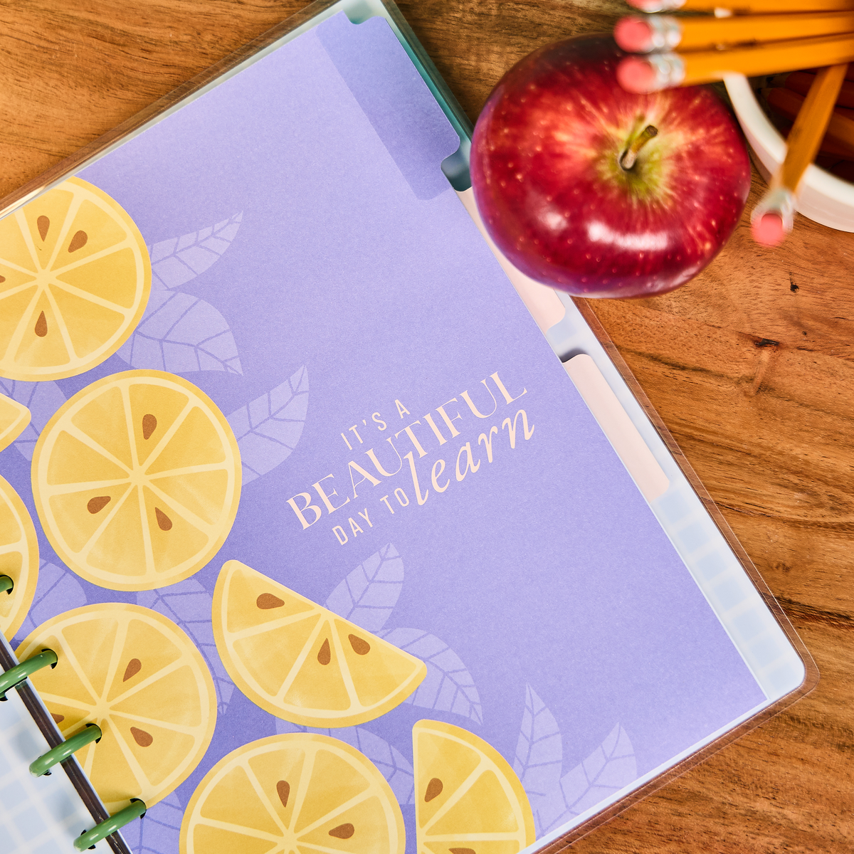 Fruit Stand Teacher - Dotted Lined + Dot Grid Classic Notebook - 60 Sheets