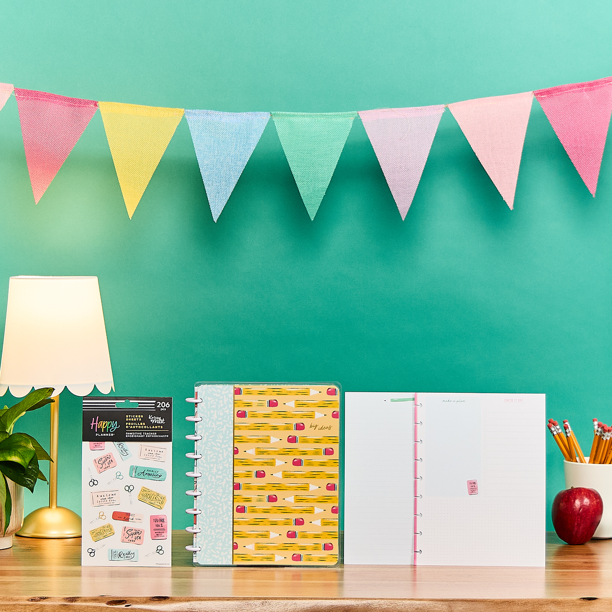 Pawsitive Teacher - Classic Notebook + Filler Paper + Sticker Bundle