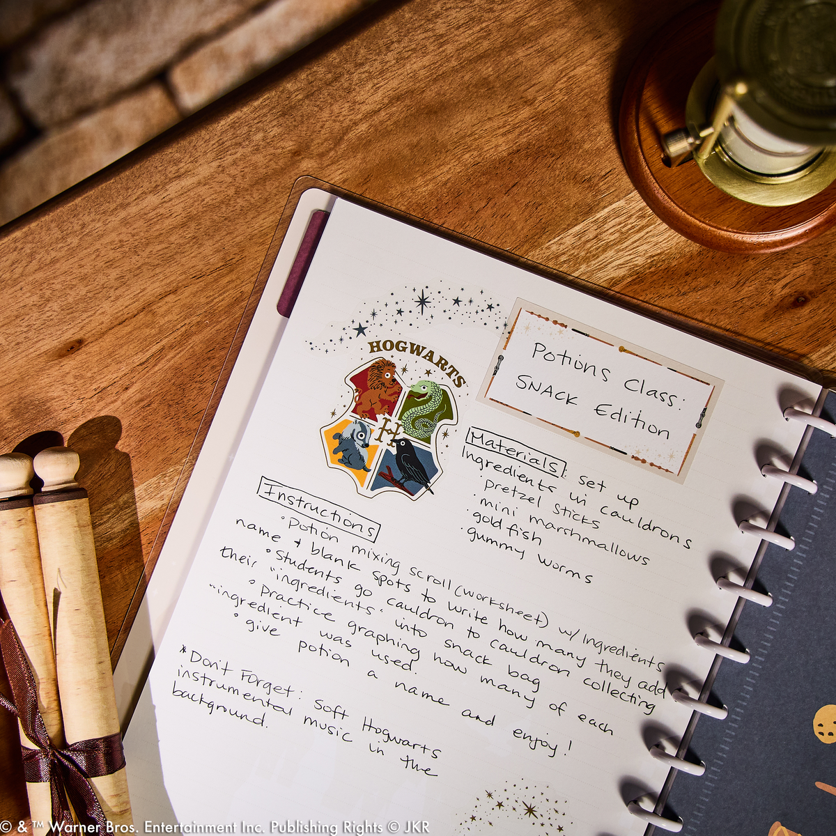 Harry Potter Teacher - Dotted Lined Big Notebook - 60 Sheets