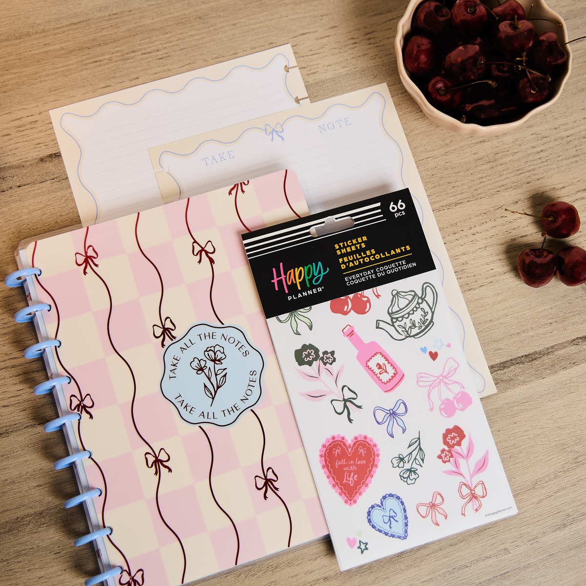 Everyday Coquette - Classic Notebook + Filler Paper + Sticker Bundle