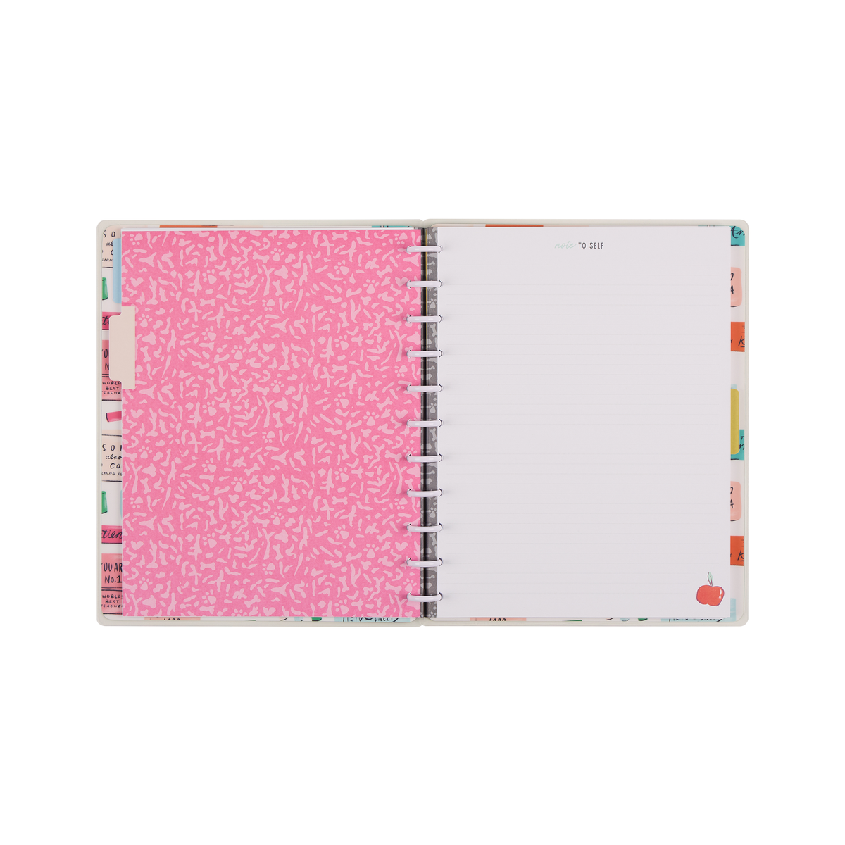 Pawsitive Teacher - Dotted Lined Big Notebook - 60 Sheets
