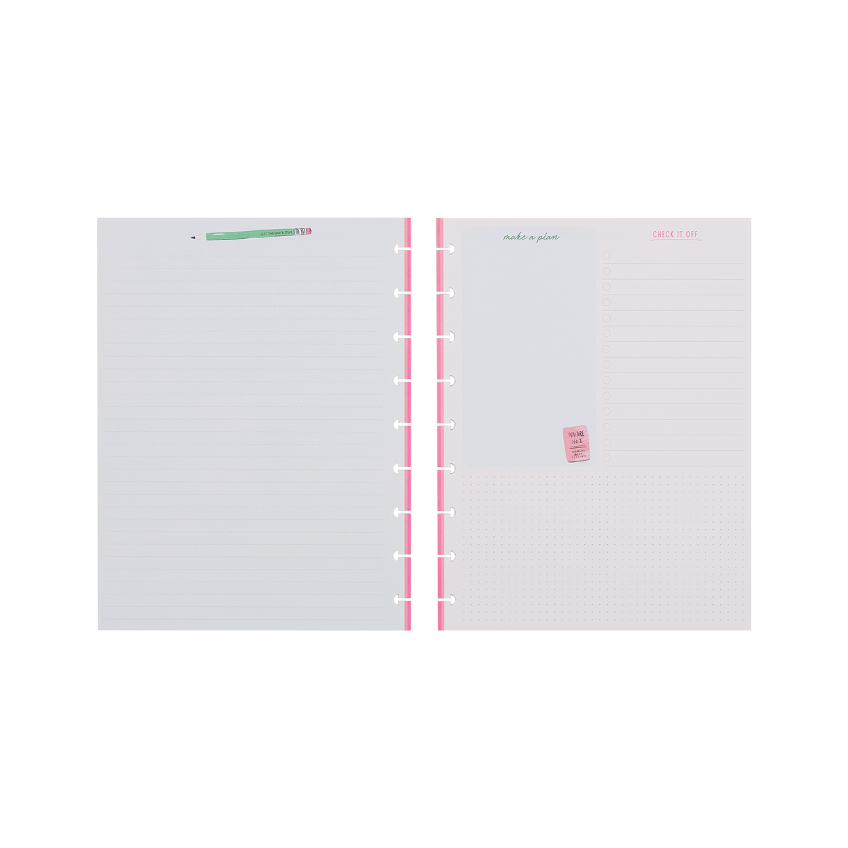 Pawsitive Teacher - Classic Notebook + Filler Paper + Sticker Bundle