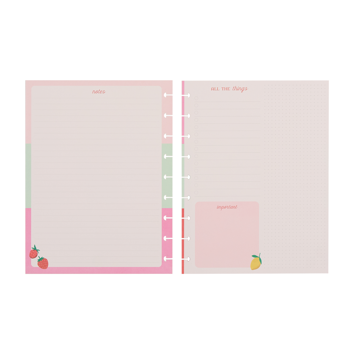 Fresh Start - Classic Notebook + Filler Paper + Sticker Bundle