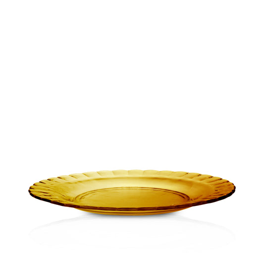 Le Picardie® Amber Glass Dinner Plate 9” - Set of 6