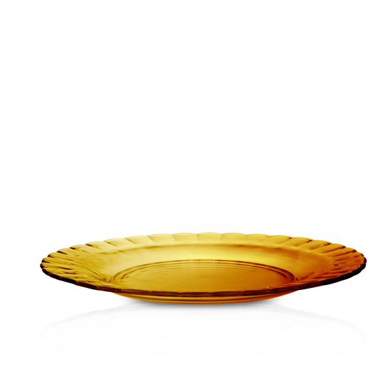 Le Picardie® Amber Glass Dinner Plate 10.25" - Set of 6