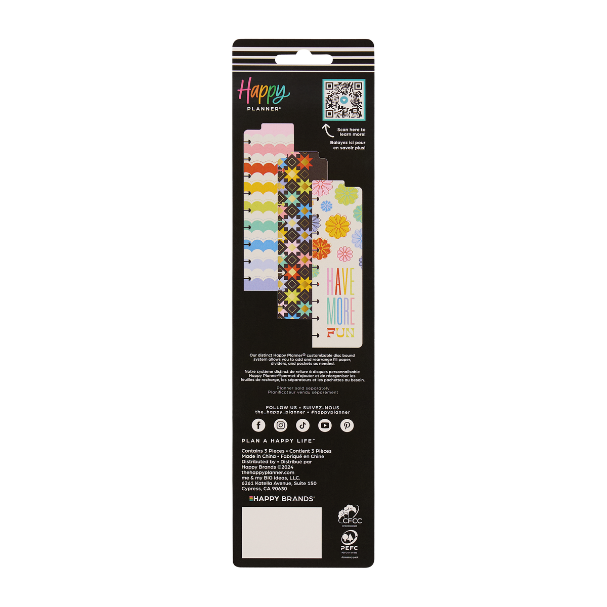 Happy Outlines - Classic Bookmarks - 3 Pack