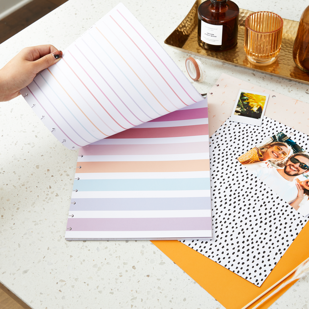Happy Memory Keeping® - Muted Colors Big Pre-Punched Cardstock