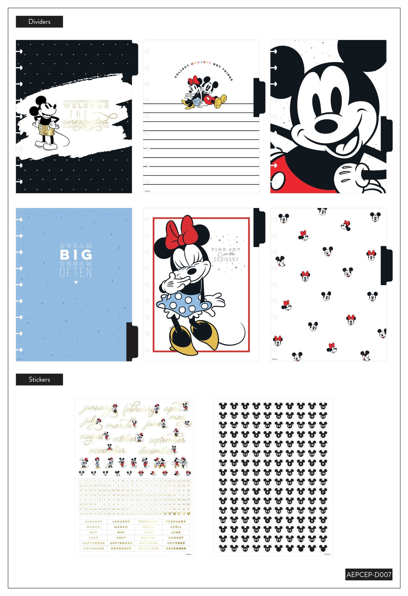 Mickey and Minnie Big Dreams Classic Vertical Extension Pack - Undated