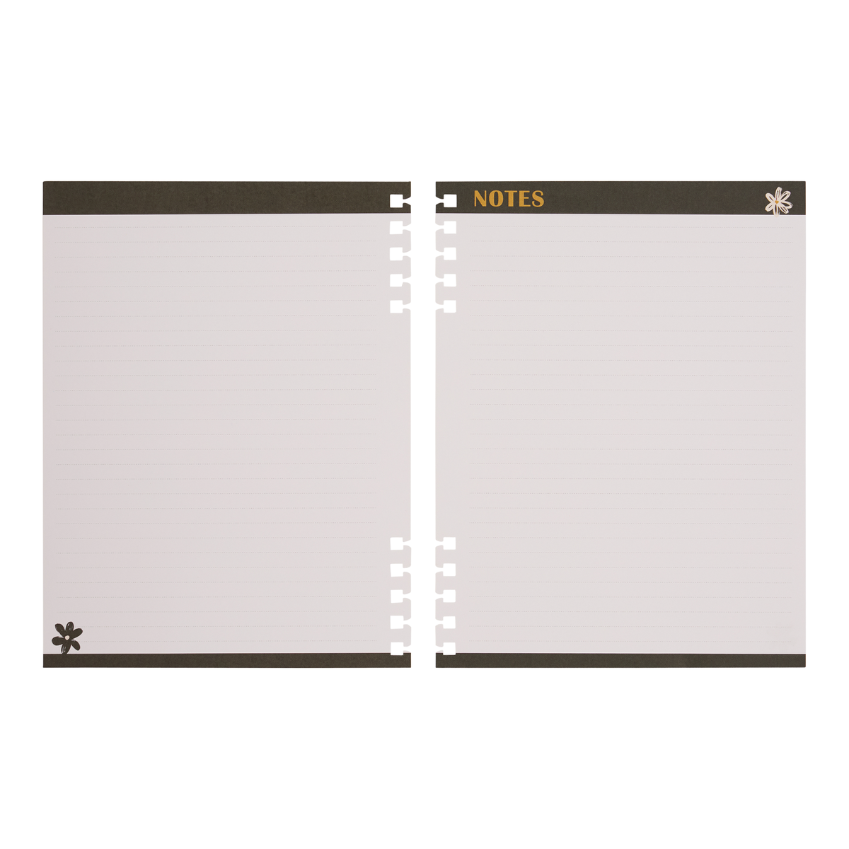 Mod Sketches - Dotted Lined Classic Customizable Spiral Filler Paper - 40 Sheets