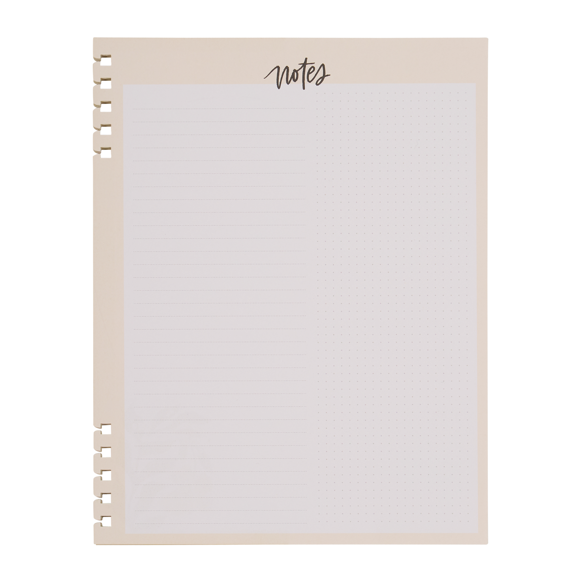 Mod Sketches - Dashboard + Dot Grid Big Customizable Spiral Filler Paper - 40 Sheets