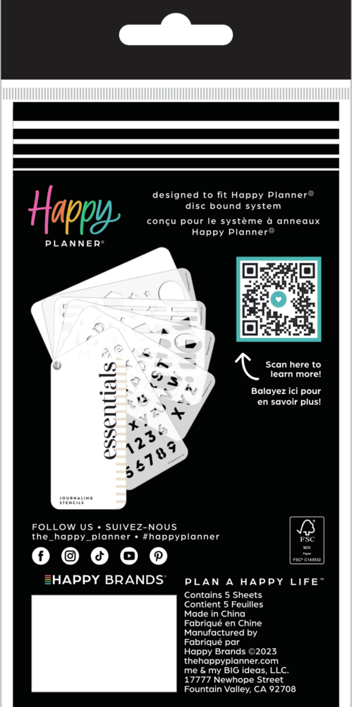 Essentials - Stencil Fan Book - 5 Sheets