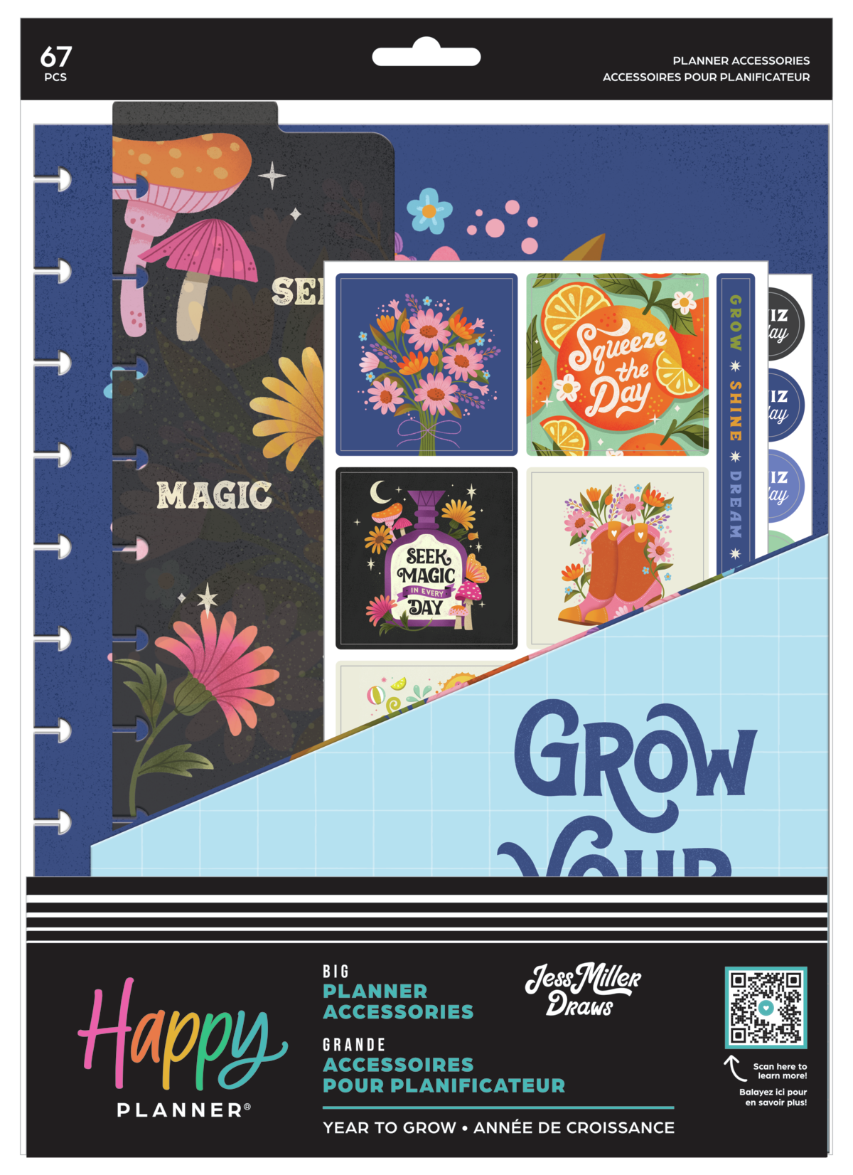 Jess Miller Draws x Happy Planner Seasonal Teacher - Big Accessory Pack