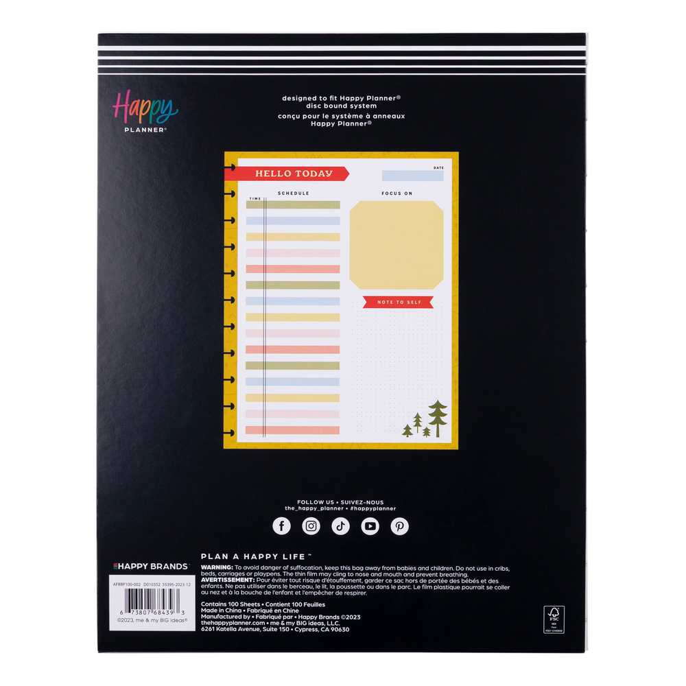 Camp Nostalgia - Big Block Notepad - 100 Sheets