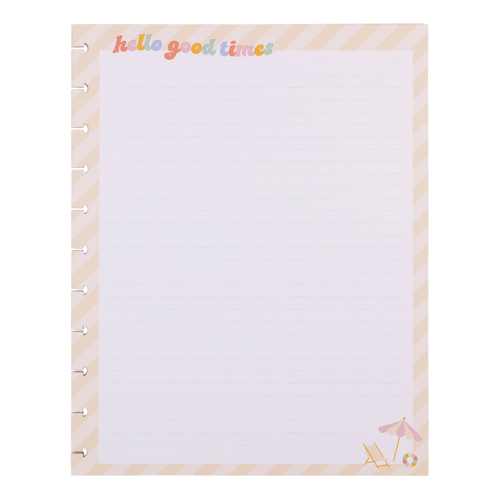 Boardwalk Ice Cream - Dotted Lined Big Filler Paper - 40 Sheets