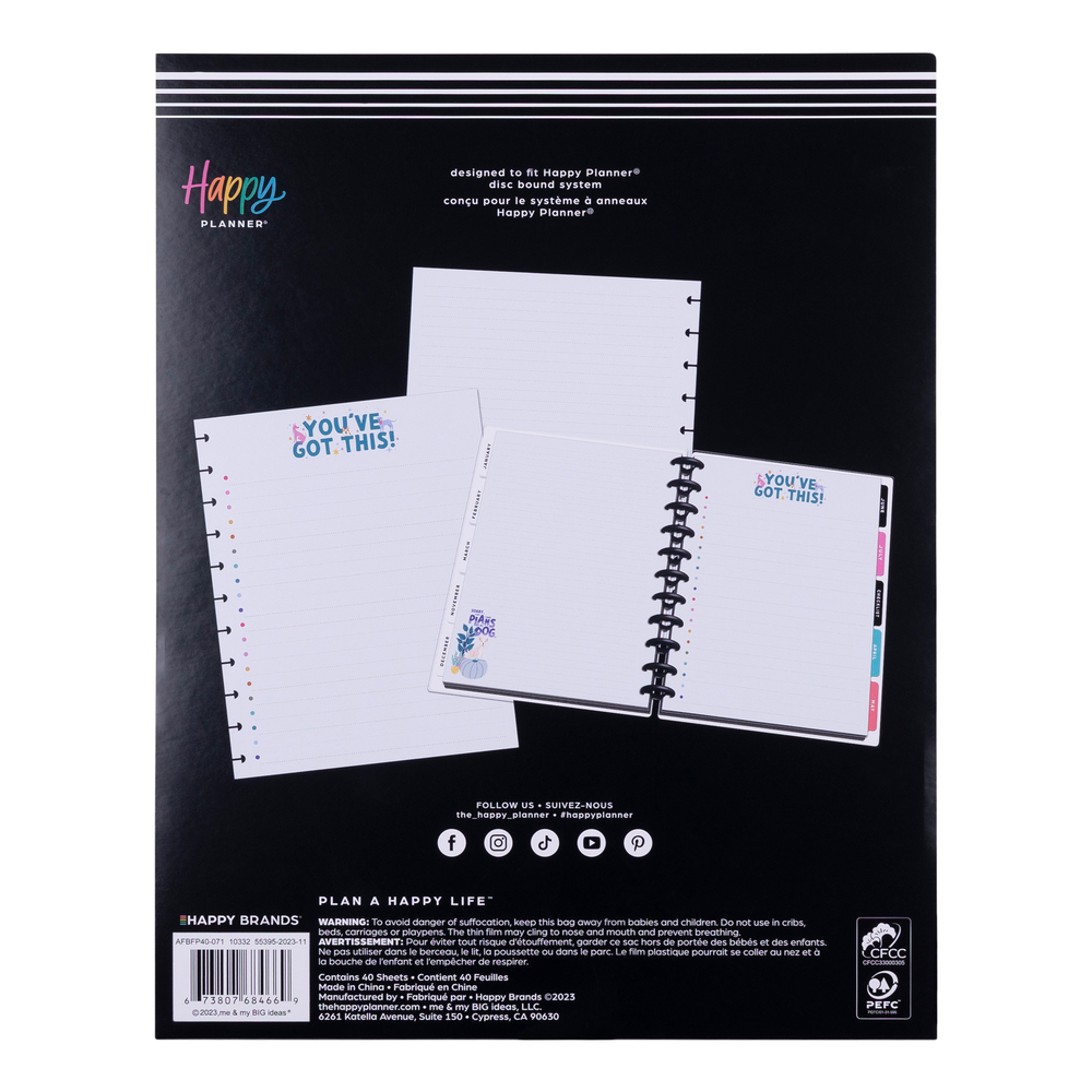 Playful Pups - Checklist + Dotted Lined Big Filler Paper - 40 Sheets