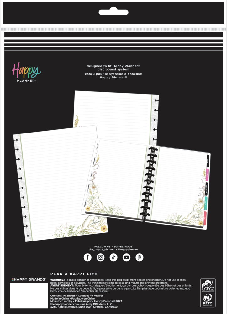 Reading in the Garden Teacher - Dotted Lined Big Filler Paper - 40 Sheets