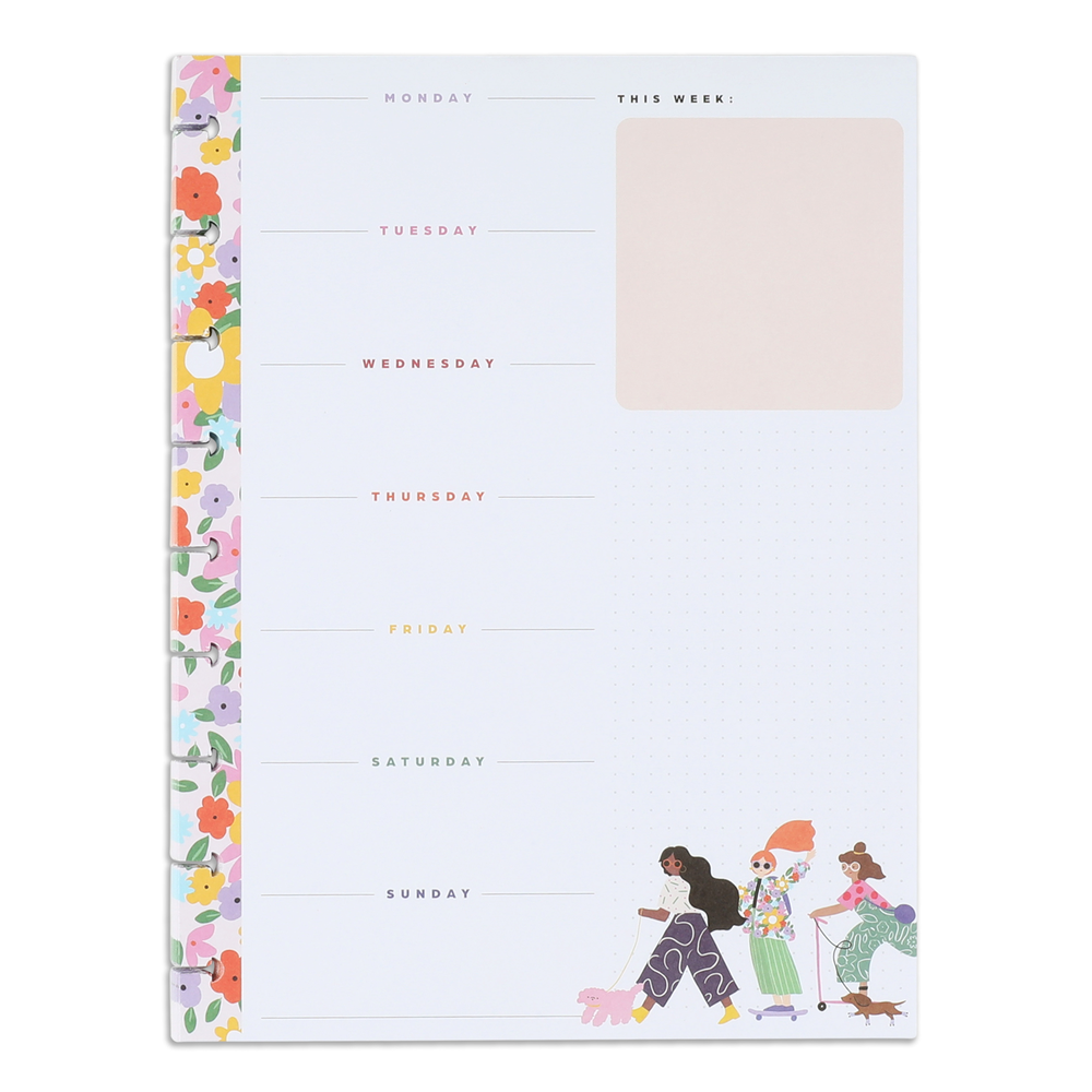Groovin' & Movin' Block Notepad - Classic - 100 Sheets