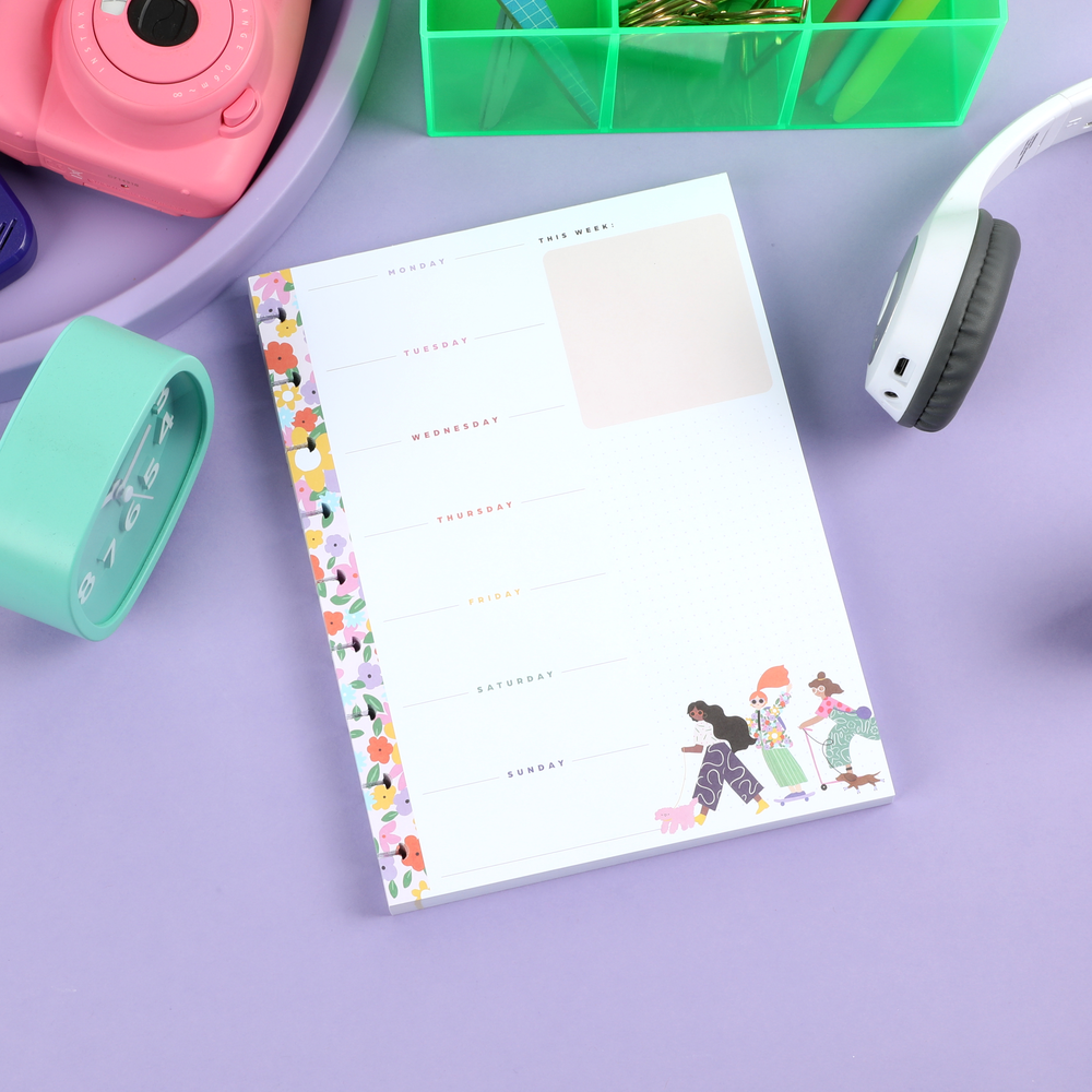 Groovin' & Movin' Block Notepad - Classic - 100 Sheets