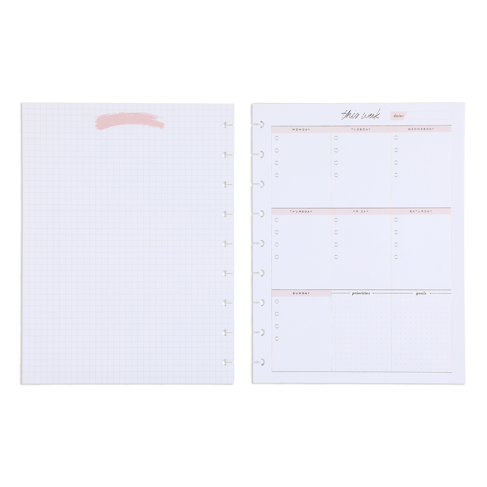 Minimalist Classic Filler Paper - Weekly Schedule