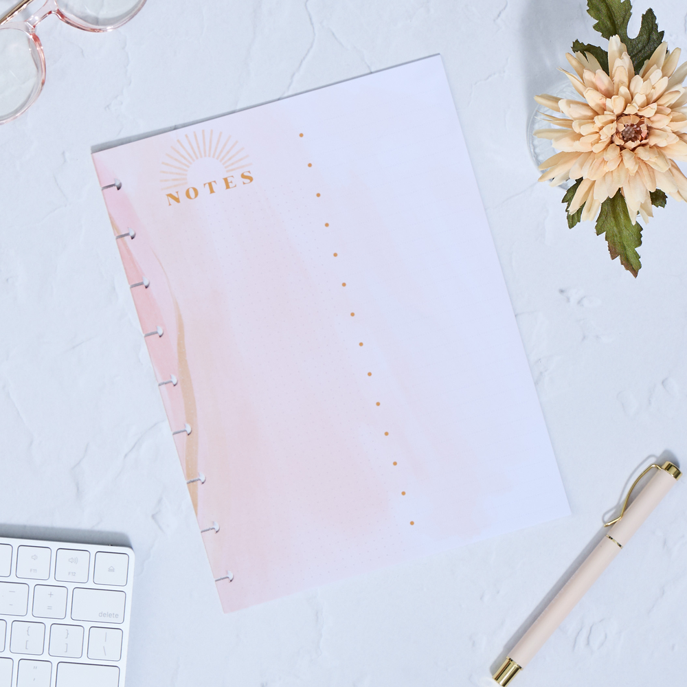 Golden Hour - Dashboard + Dot Grid Classic Filler Paper - 40 Sheets
