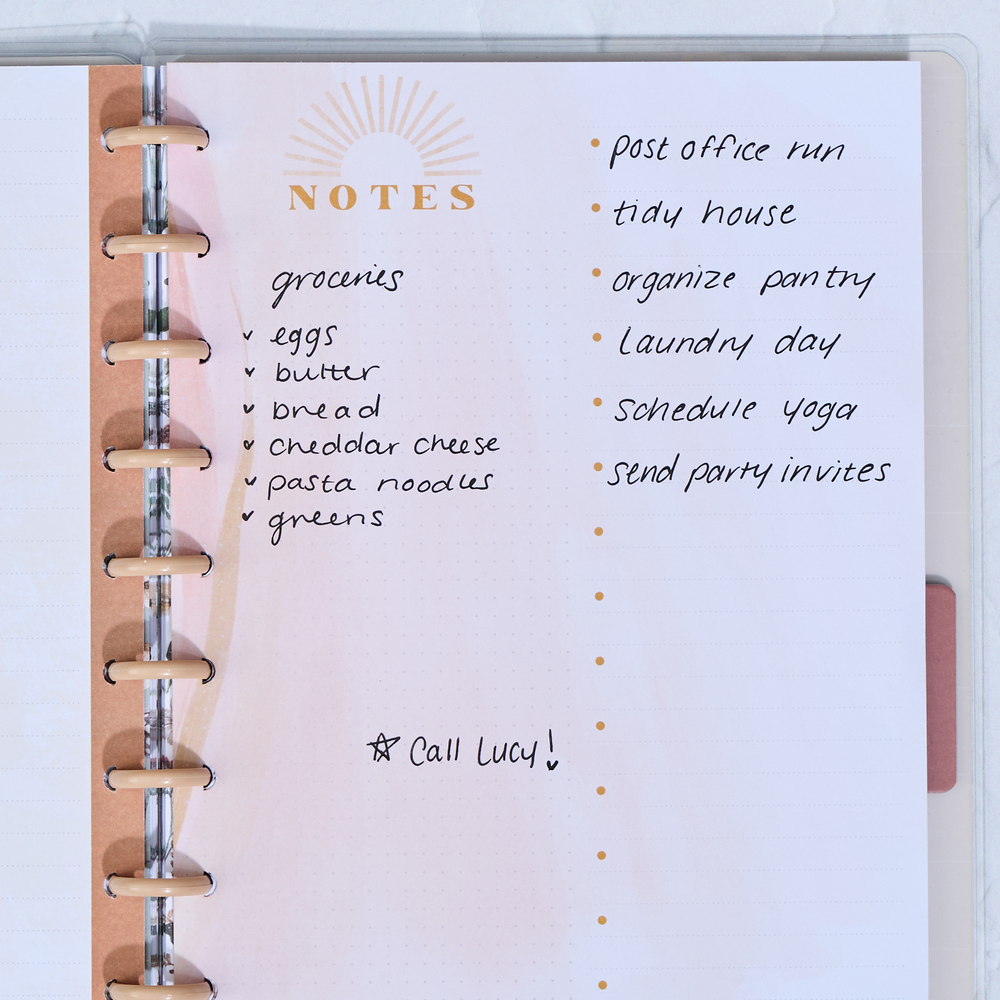 Golden Hour - Dashboard + Dot Grid Classic Filler Paper - 40 Sheets