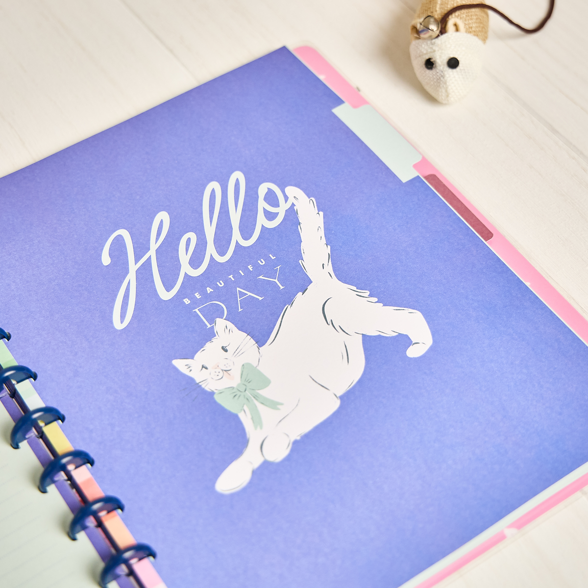 Purrfect Seasonal Cats - Dotted Lined Big Notebook - 60 Sheets