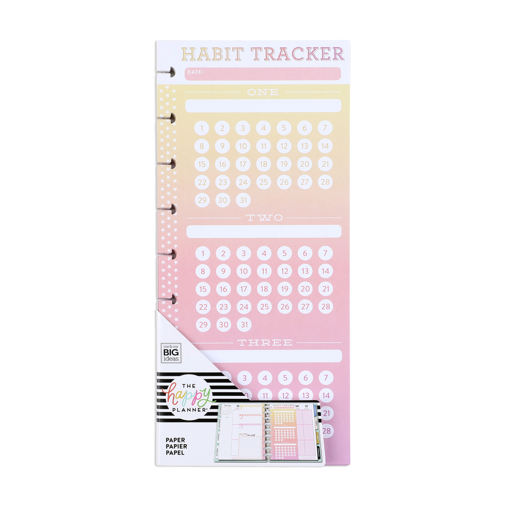 Classic Half Sheet Note Paper - Habit Tracker