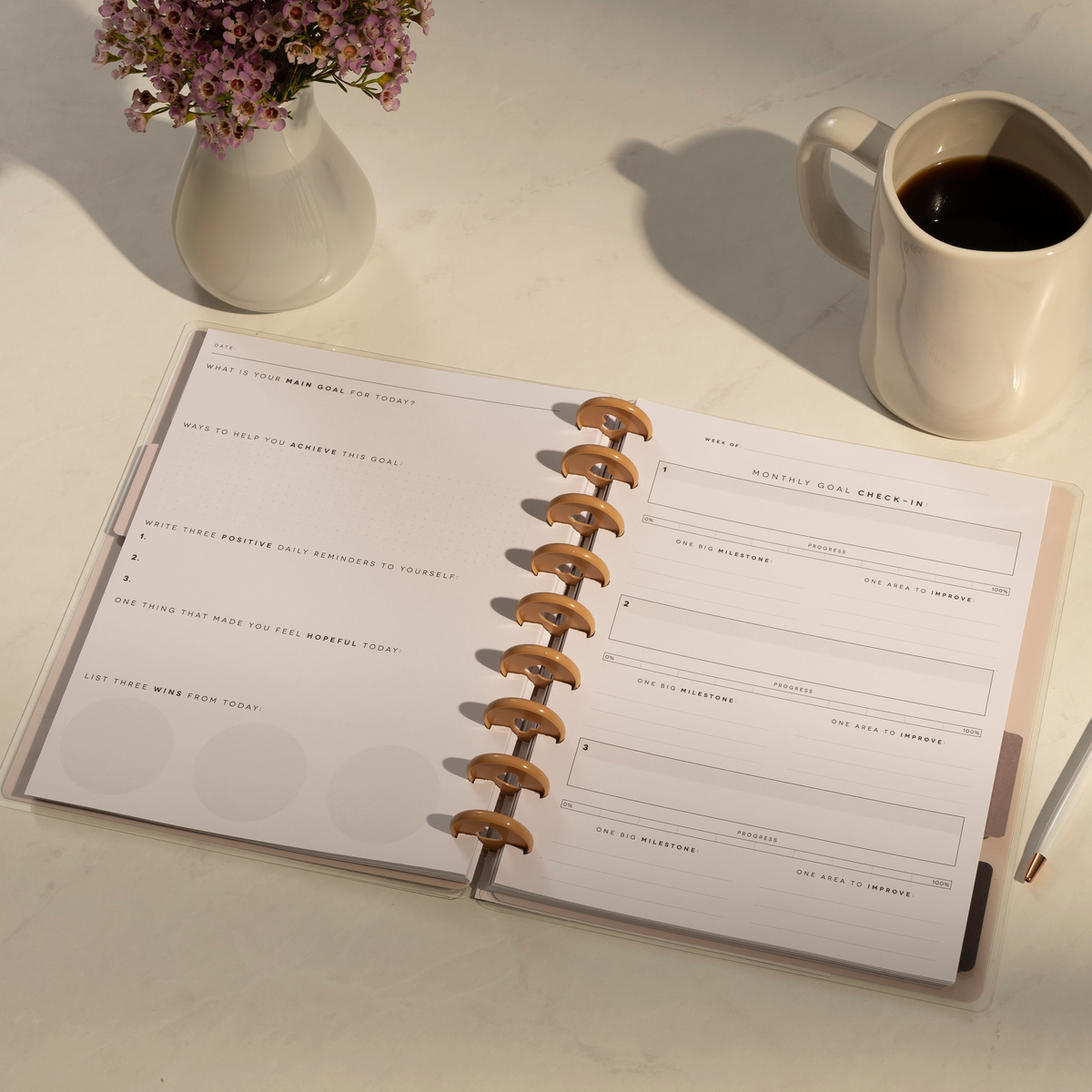 Reflect & Grow - Classic Guided Goals Journal - 80 Sheets