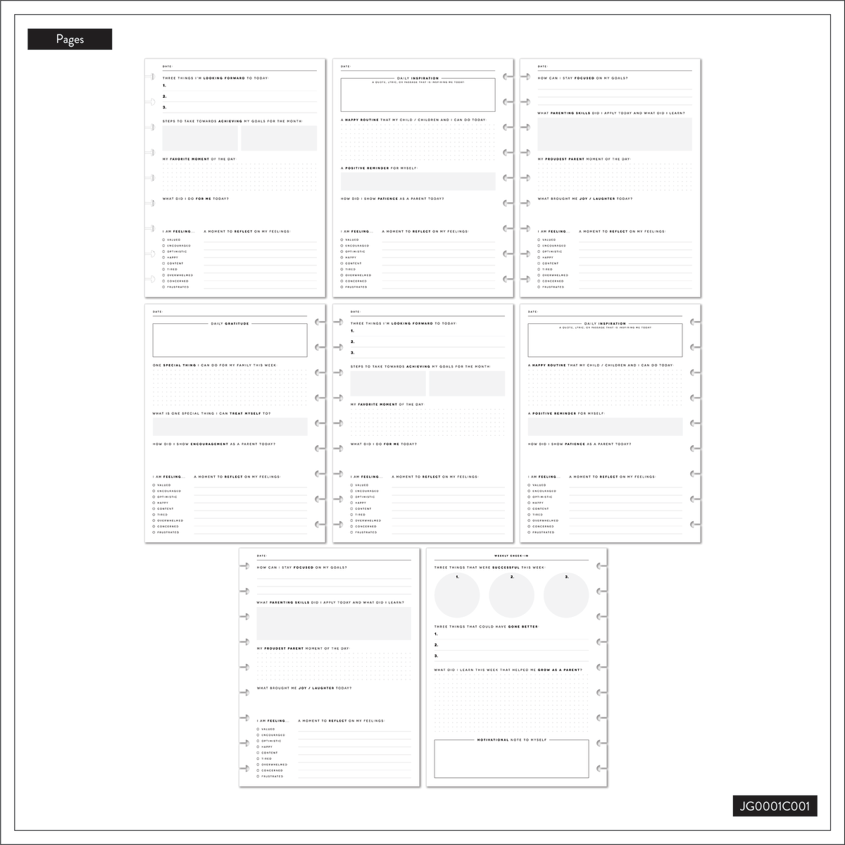 Enjoy the Moment Parenting - Classic Guided Parenting Journal - 80 Sheets