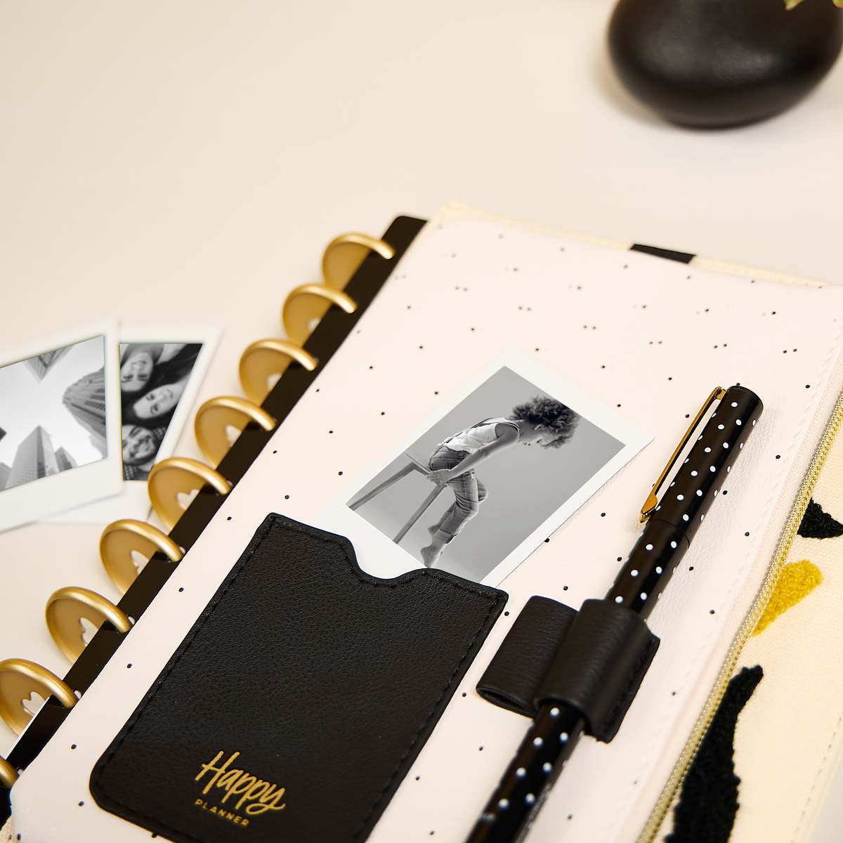 Textured Tile - Classic Banded Pen Pouch With Pen Loop