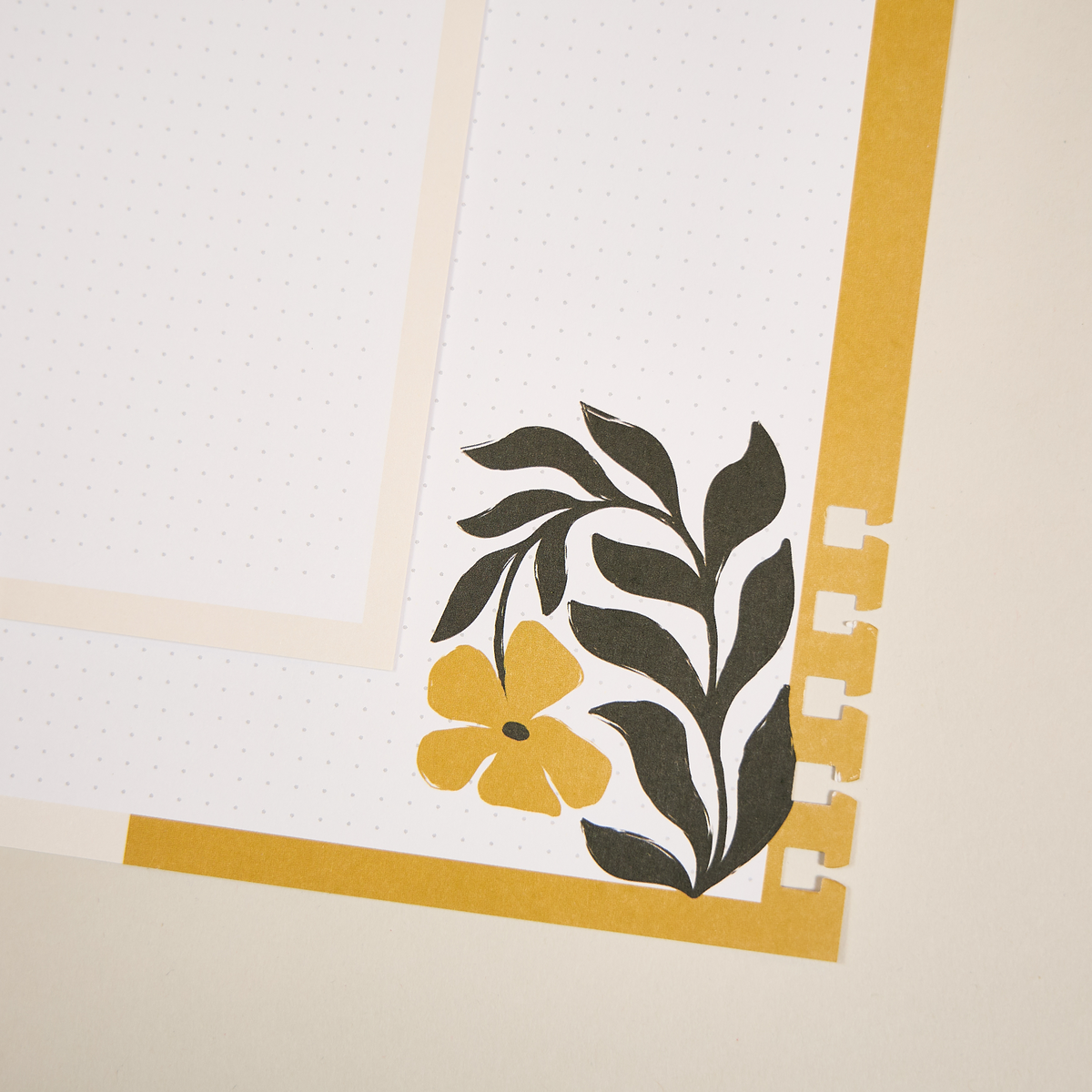 Mod Sketches - Dashboard + Dot Grid Big Customizable Spiral Filler Paper - 40 Sheets