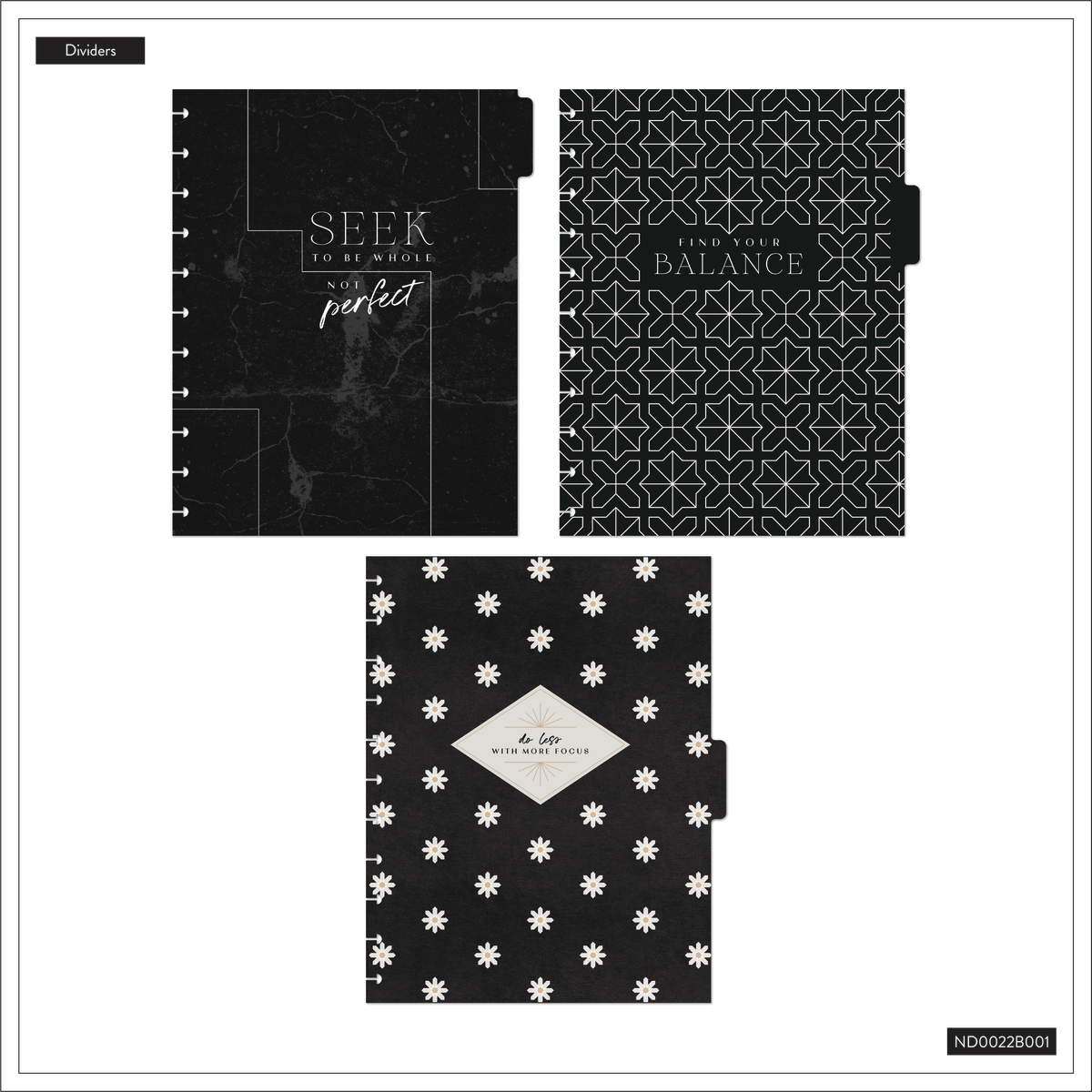 Textured Tile - Dotted Lined Big Notebook - 60 Sheets