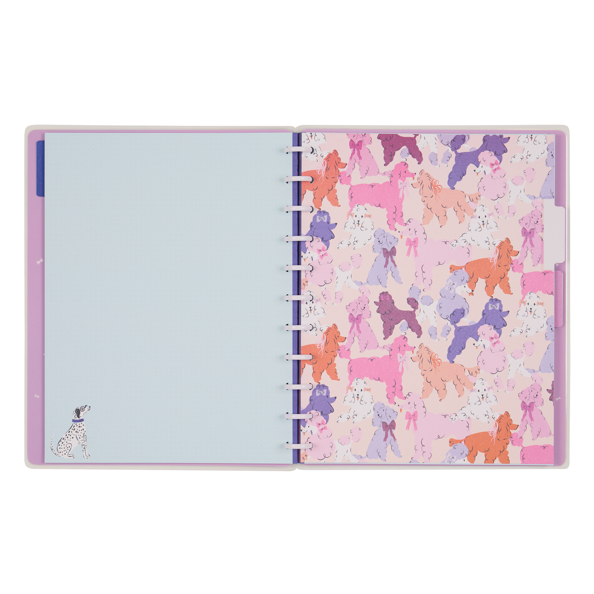 Pawsitive Seasonal Dogs - Dot Grid Big Notebook - 60 Sheets
