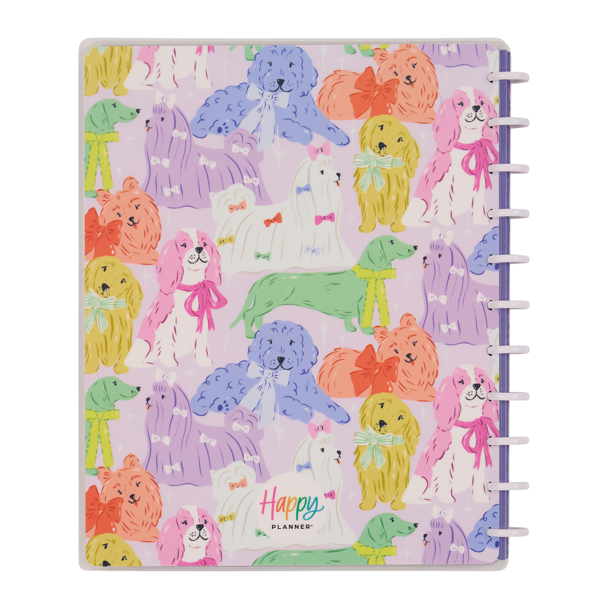 Pawsitive Seasonal Dogs - Dot Grid Big Notebook - 60 Sheets
