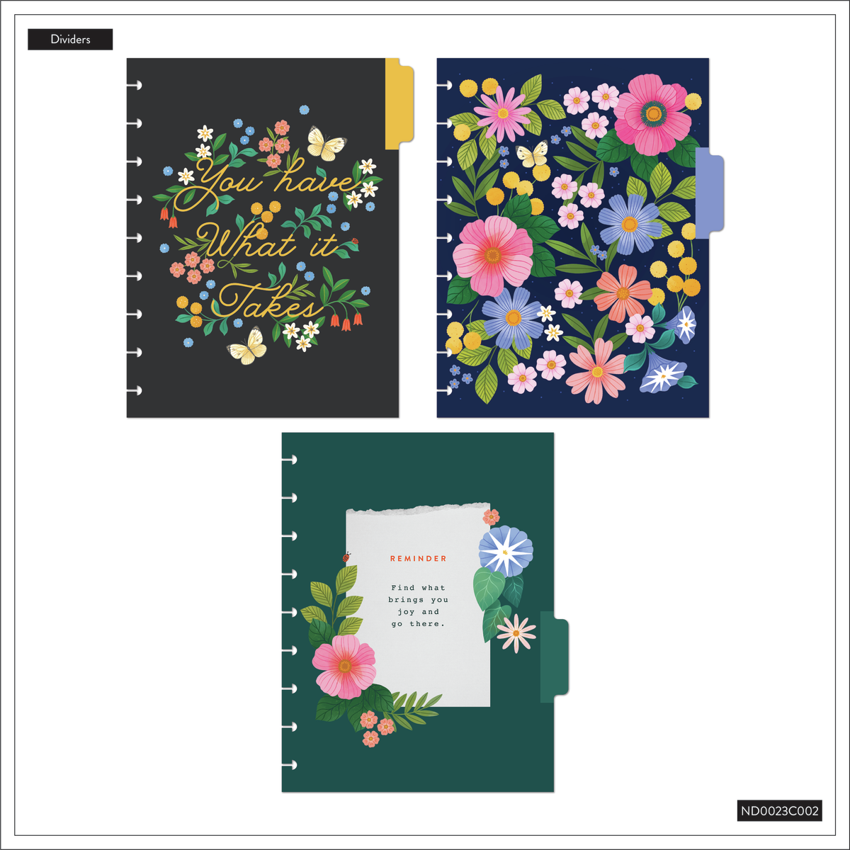 Midnight Meadow - Dotted Lined Classic Notebook - 60 Sheets