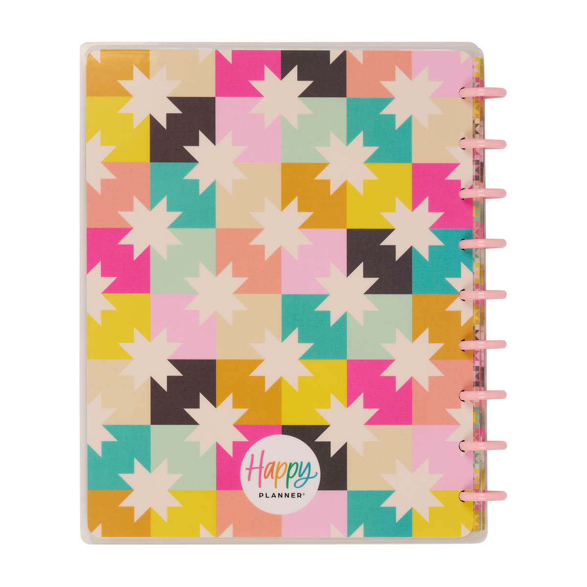 Happy Patchwork - Dotted Lined Classic Notebook - 60 Sheets