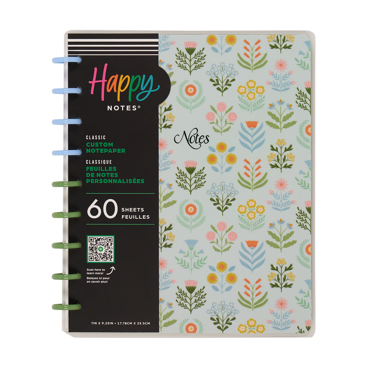 Cottage Charm - Dotted Lined + Dot Grid Classic Notebook - 60 Sheets