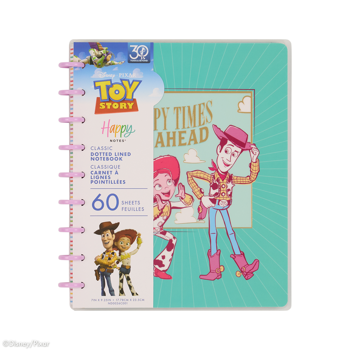 Disney & Pixar Toy Story 30th Anniversary - Dotted Lined Classic Notebook - 60 Sheets