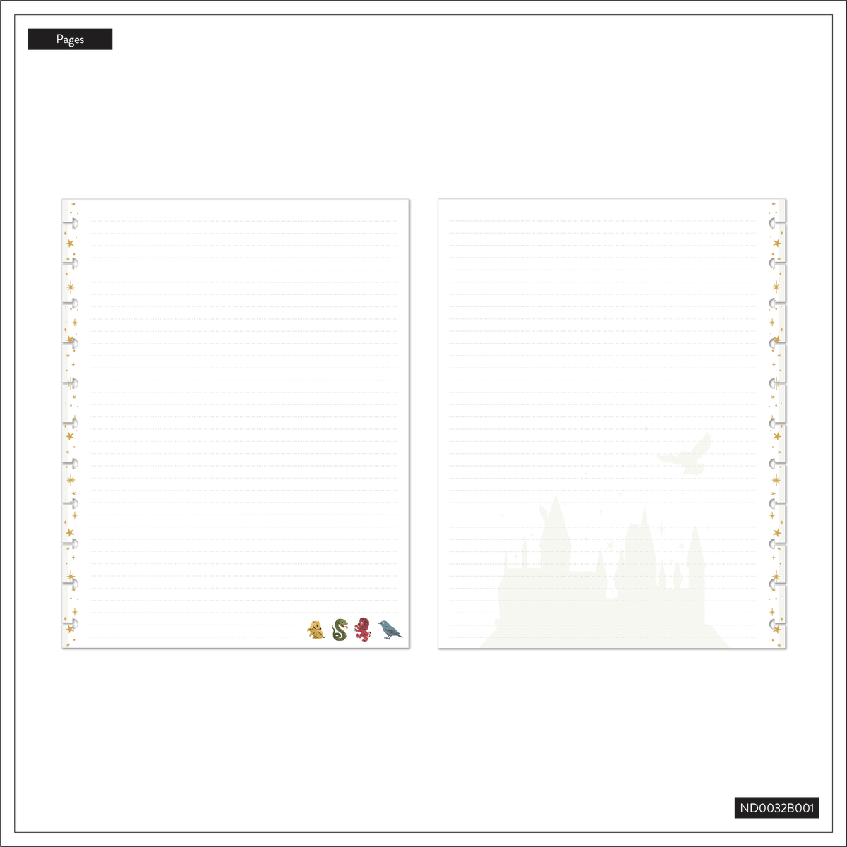 Harry Potter Student - Dotted Lined Big Notebook - 60 Sheets