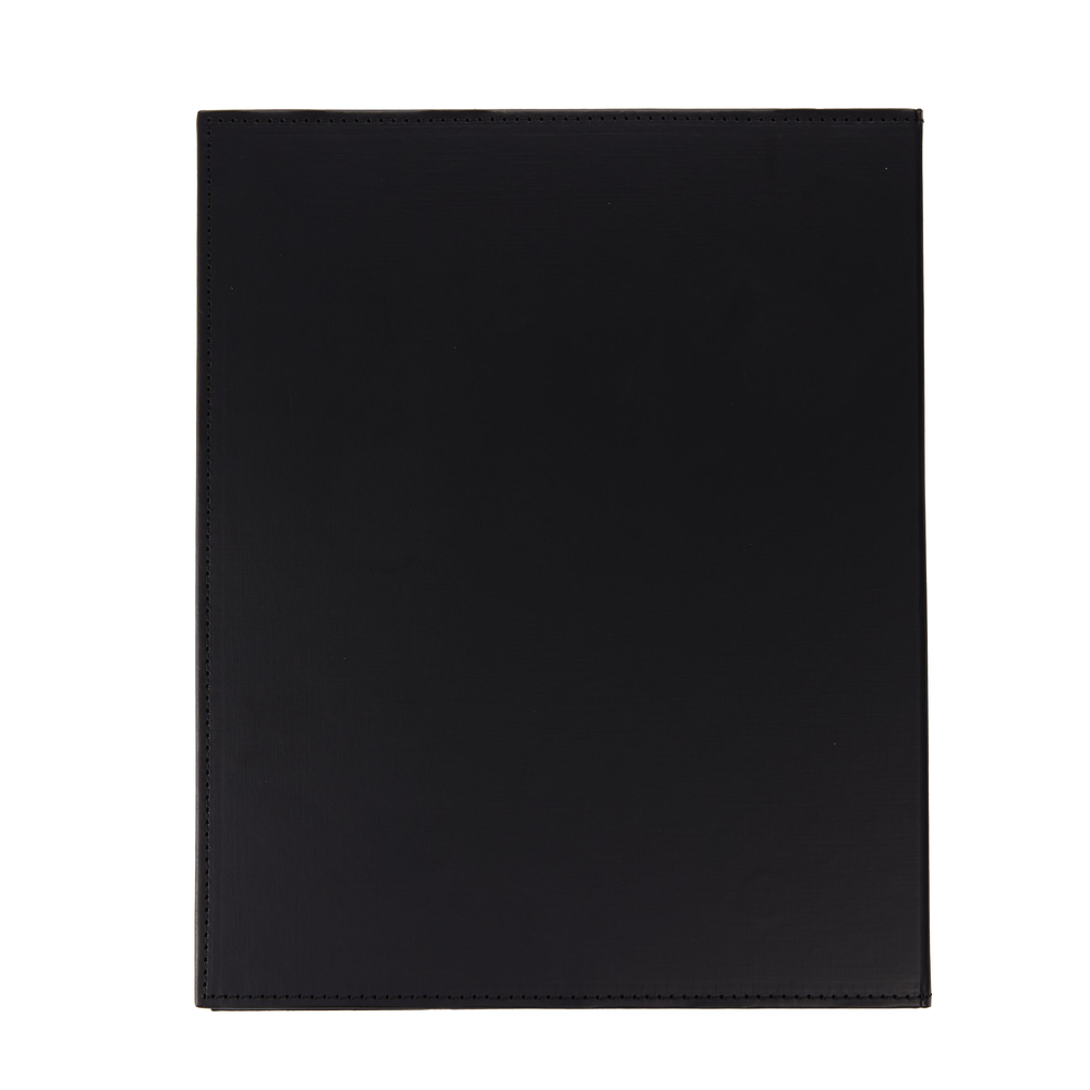 Work + Life Black Onyx - Standing Notepad Folio - Weekly Overview Notepad - 52 Sheets