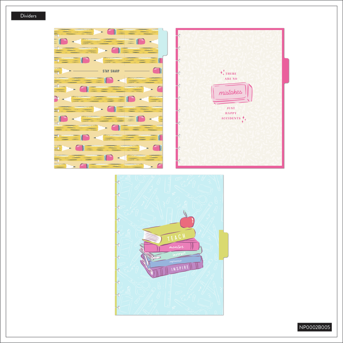 Pawsitive Teacher - Dotted Lined Big Notebook - 60 Sheets
