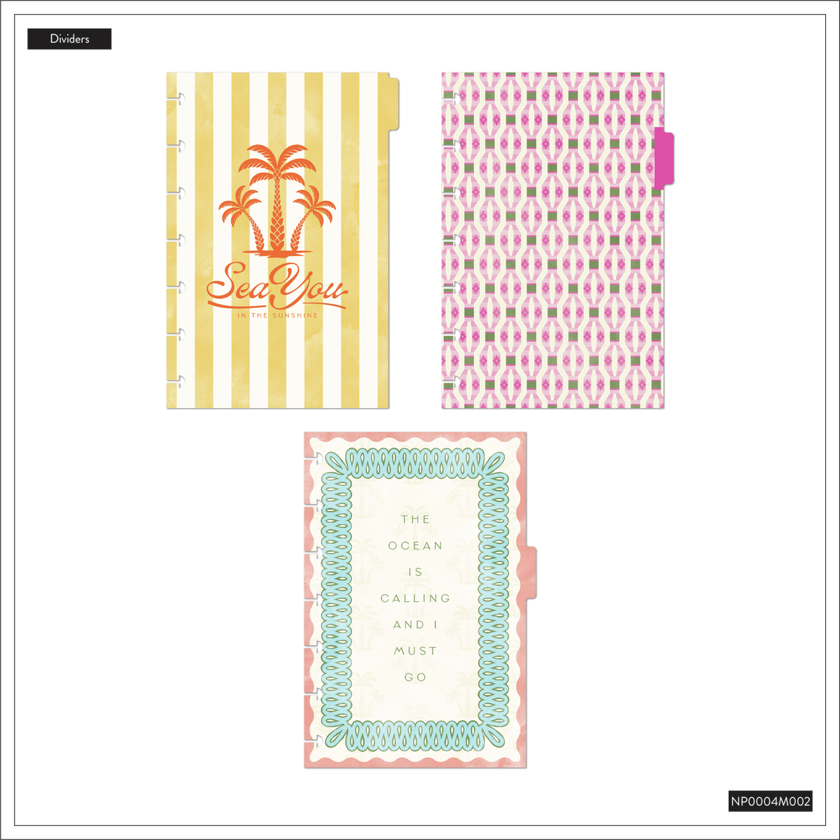Palm Beach - Dot Grid Mini Notebook - 60 Sheets